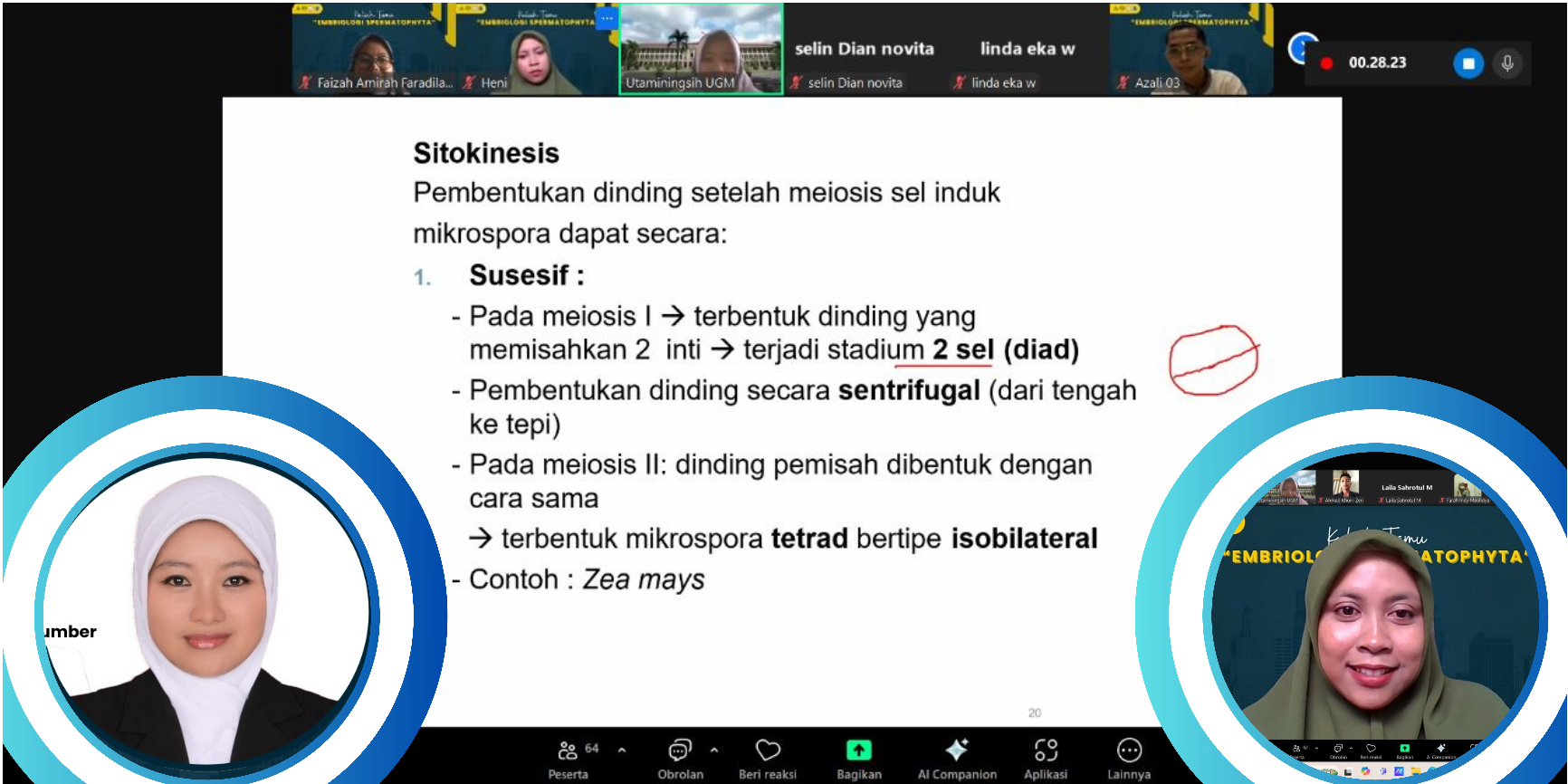 Memahami Embriologi Spermatophyta bersama Pakar dari Universitas Gadjah Mada